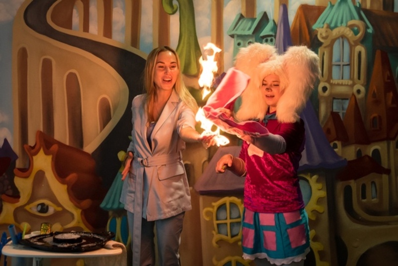 Шоу гигантских мыльников в парке Пушкина